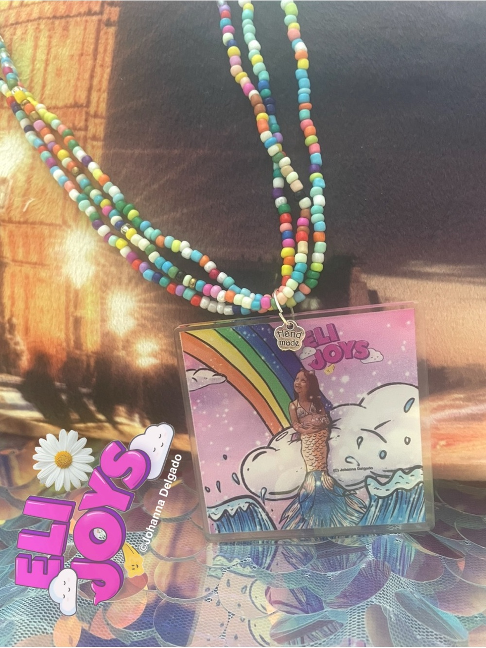 ELIJOYS - Mermaid Princess ©️JD on beaded belt/necklace B